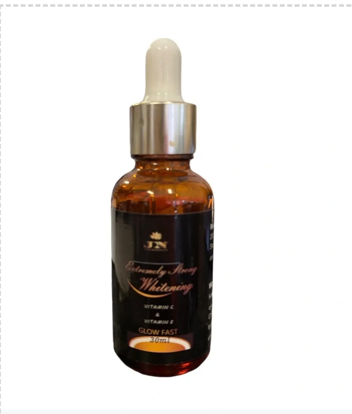 JNA glowing touch brown and black skin face serum displayed.