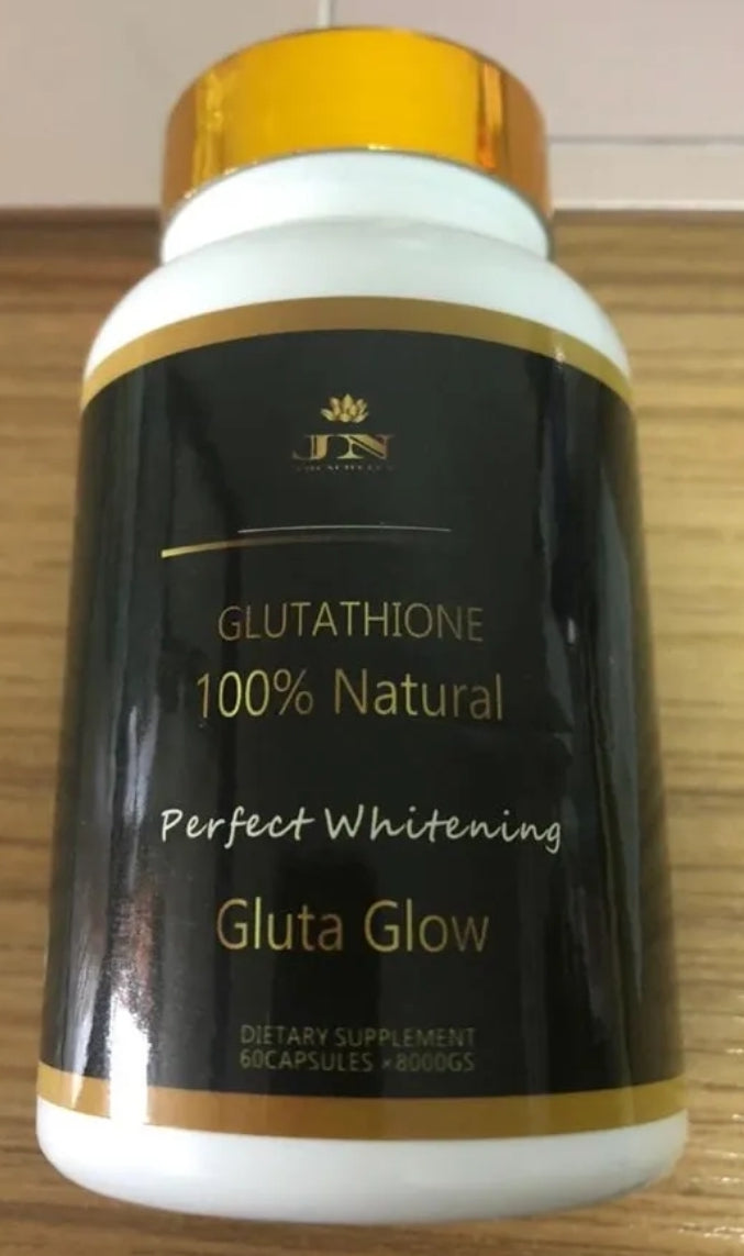 JNA glowing touch glutathione and vitamin capsules.