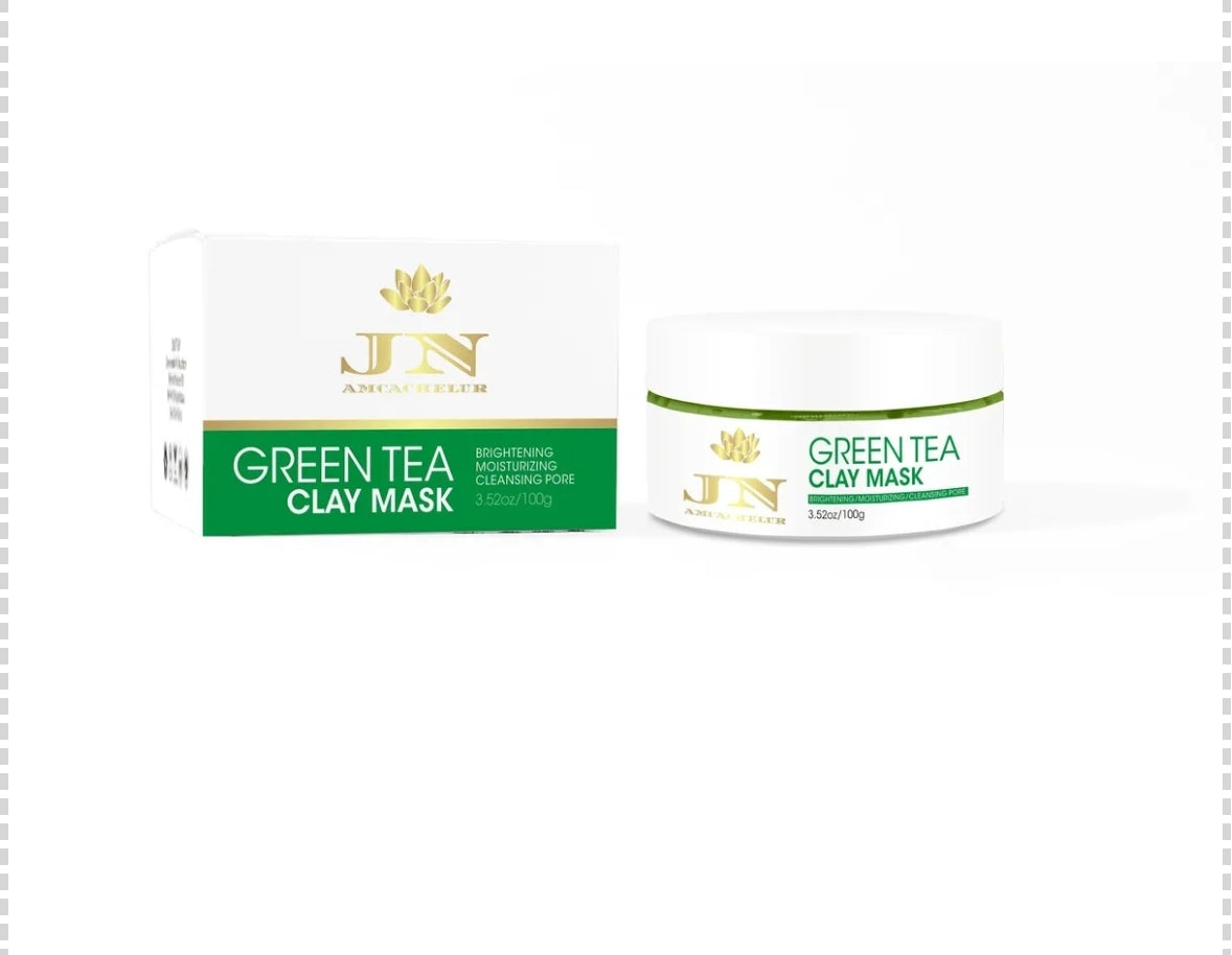 JNA Green Tea Clay Face Mask in packaging