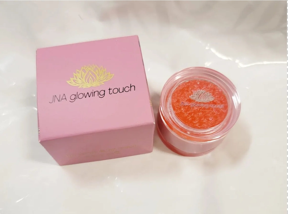 JNA glowing touch lip scrub and mask product