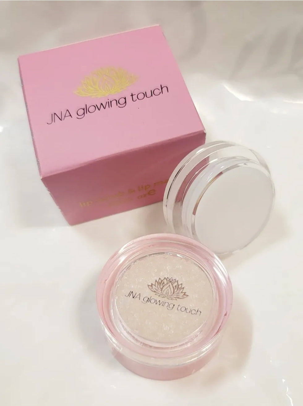 JNA glowing touch lip scrub and mask product