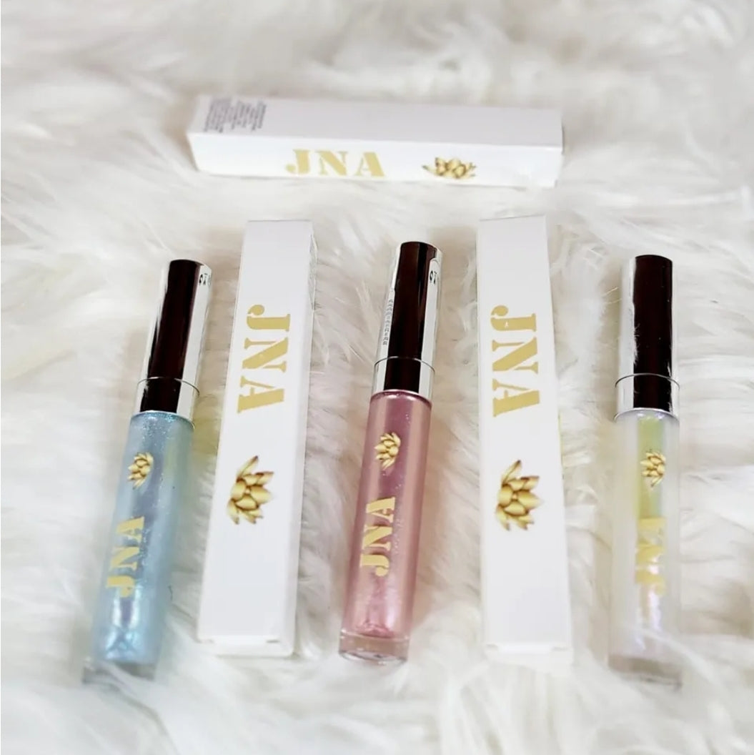 JNA holographic lip gloss.