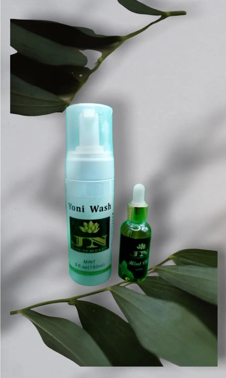 Yoni sets Wash and oil Mint.