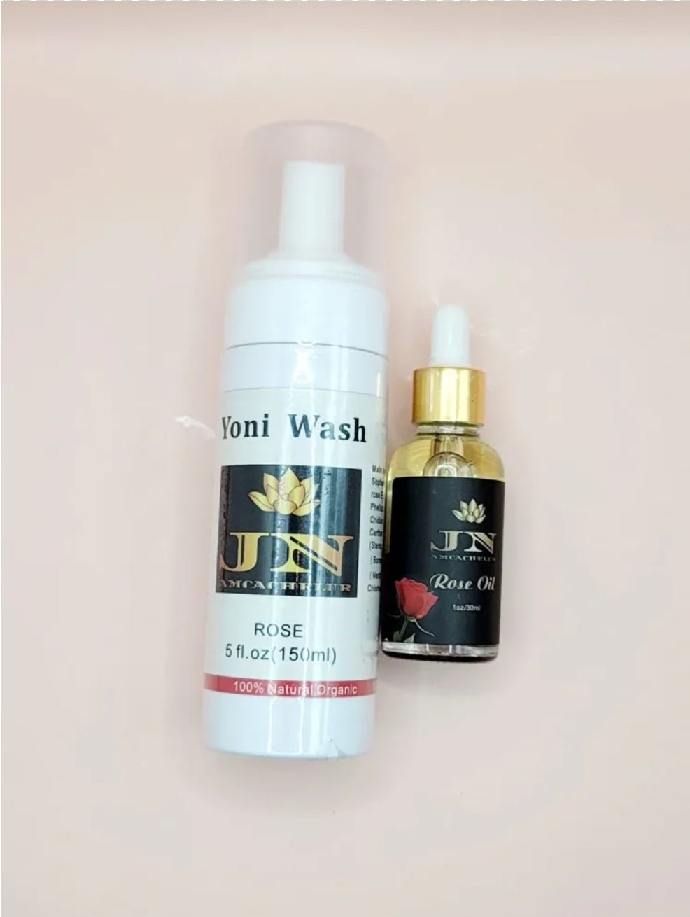 Yoni sets Wash and oil Rose.