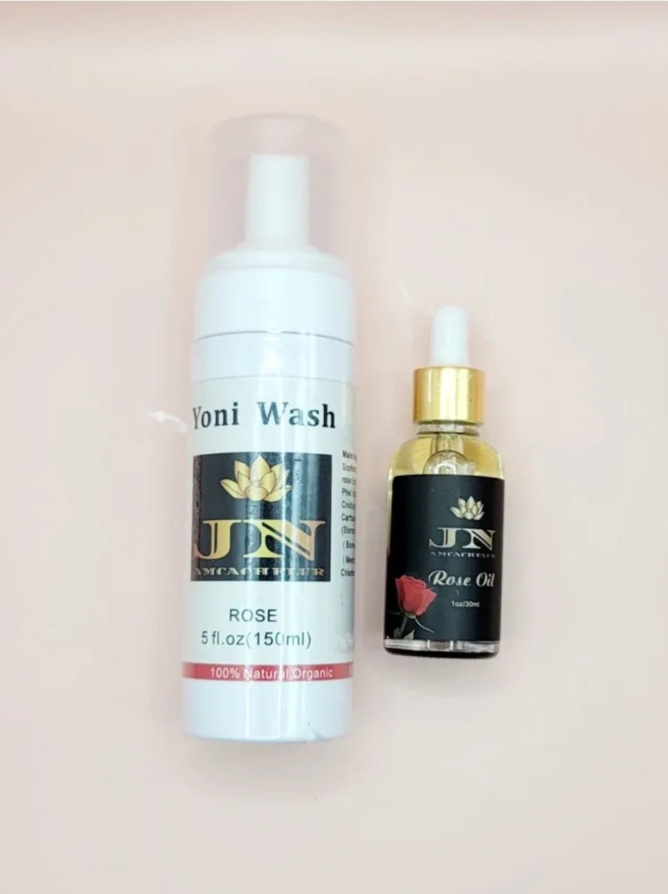 Yoni sets Wash and oil Rose.