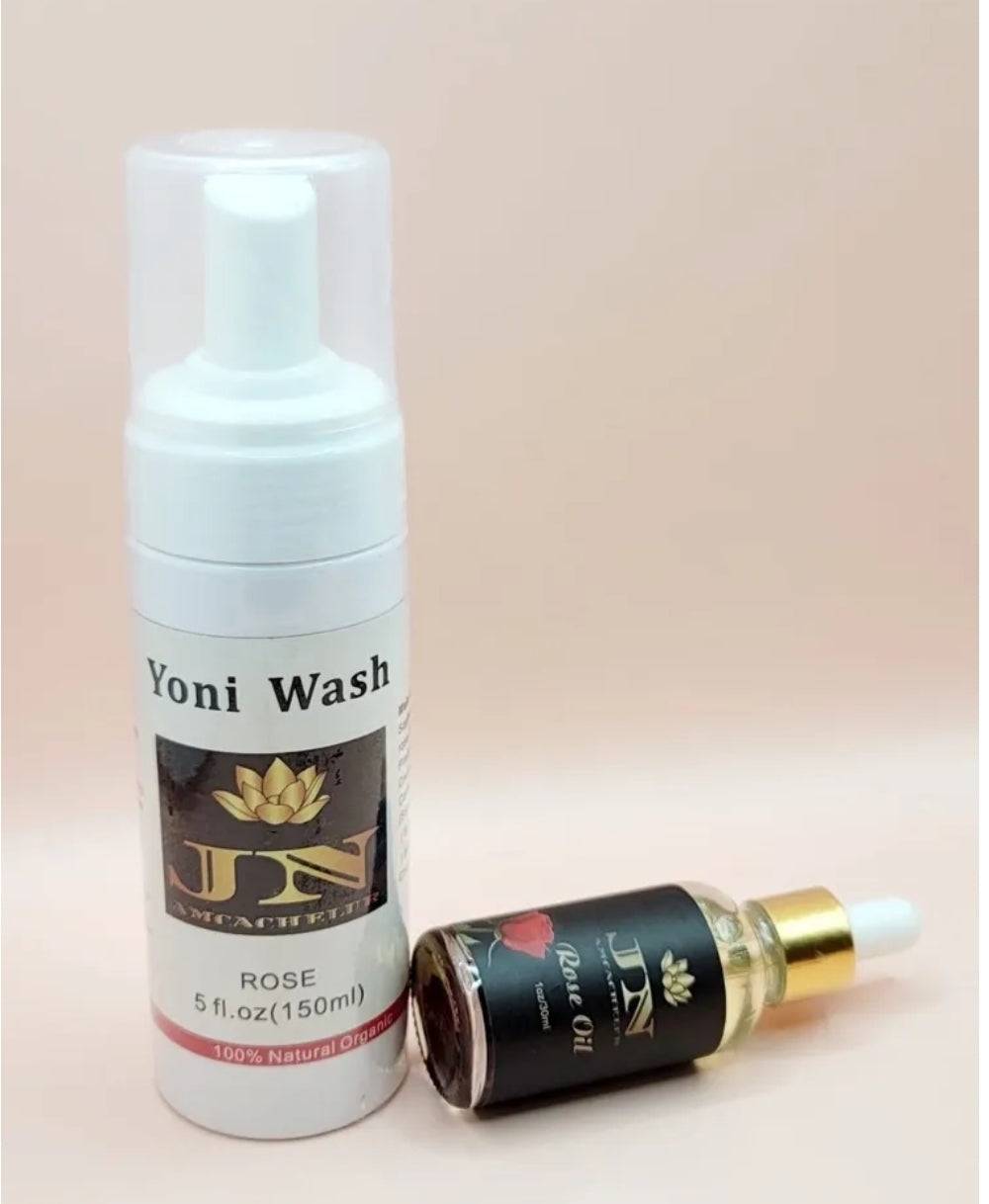 Yoni sets Wash and oil Rose.