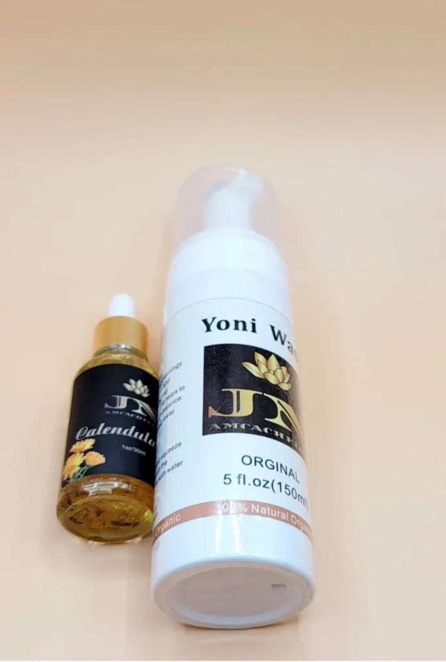 Yoni sets Wash original and calendula oil.