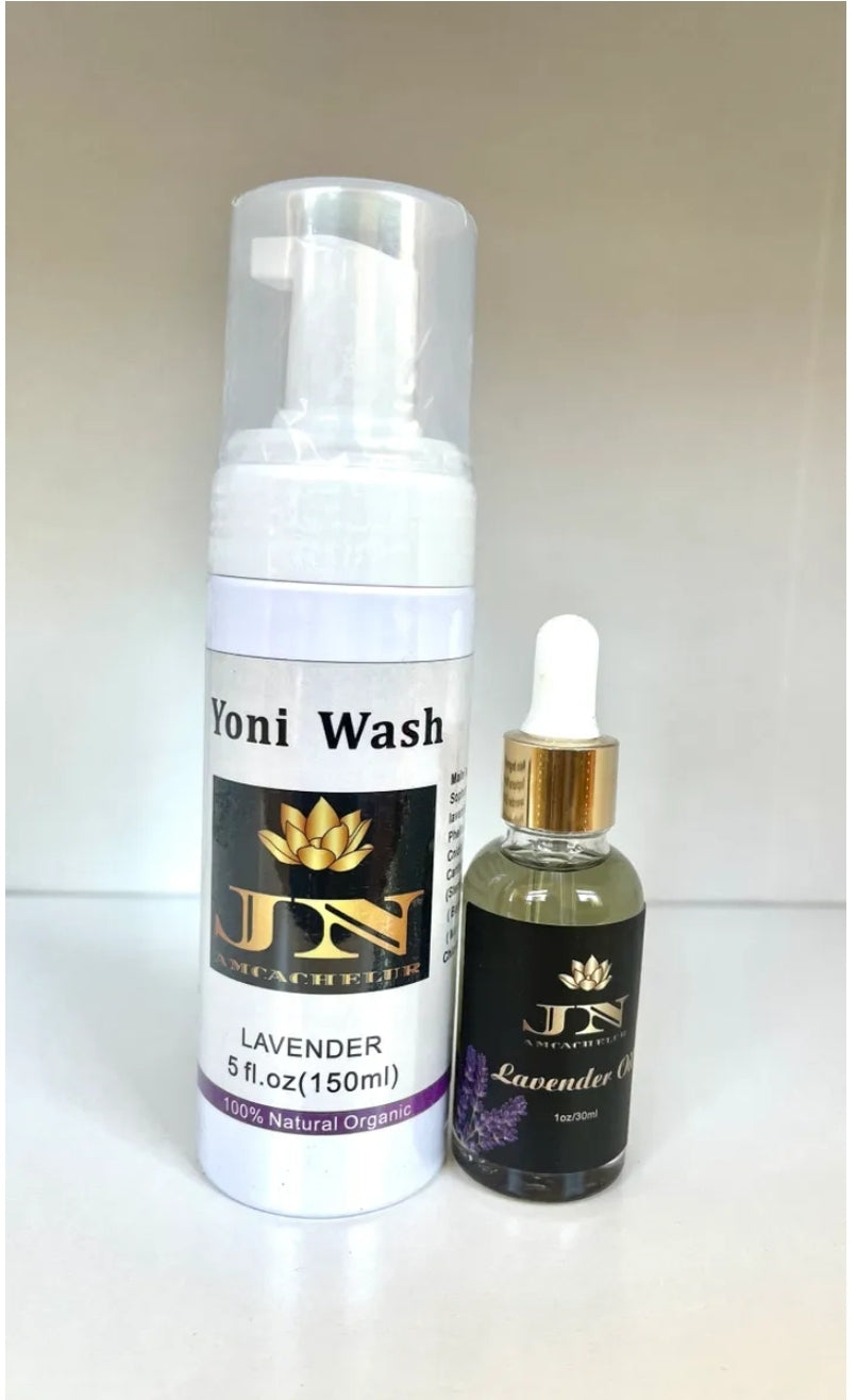 Yoni sets lavender Wash and lavender oil.