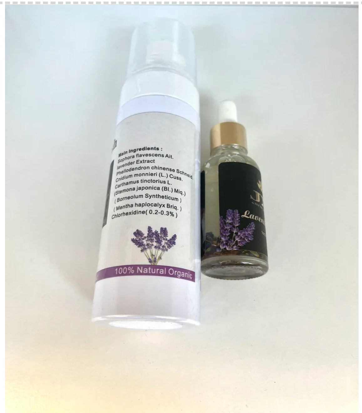 Yoni sets lavender Wash and lavender oil.