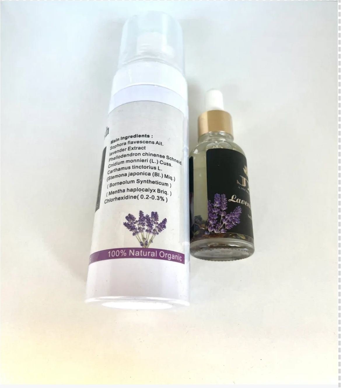 Yoni sets lavender Wash and lavender oil.