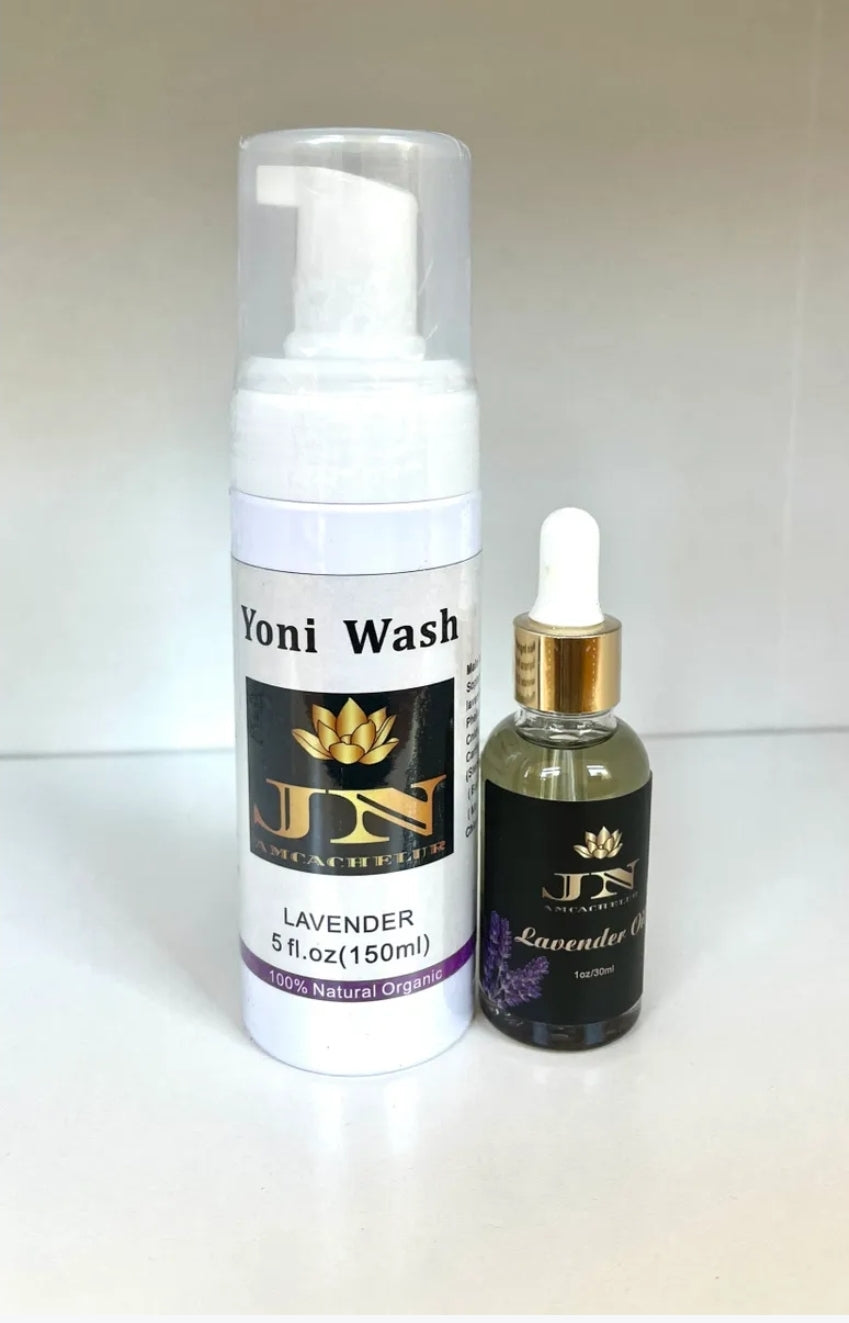 Yoni sets lavender Wash and lavender oil.